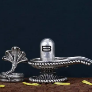 Small Shivlinga with Snake (Naag) – Divine Symbol of Lord Shiva