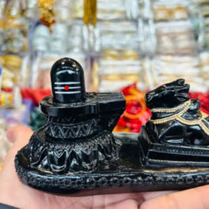 Shivling with Nandi – Sacred Shiva Idol Set